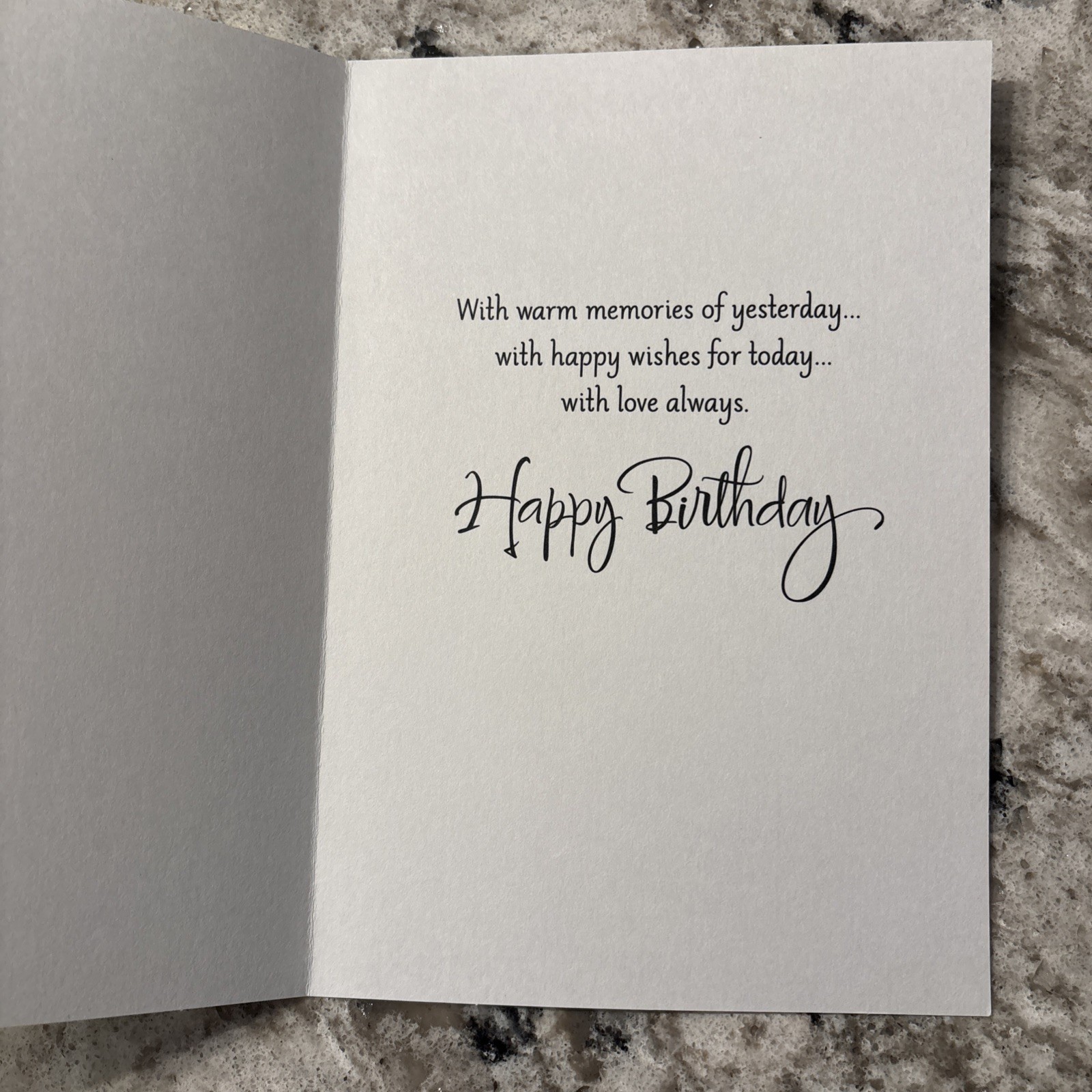 Happy Birthday SISTER With Love Always 5”x7” Hallmark Greeting Card