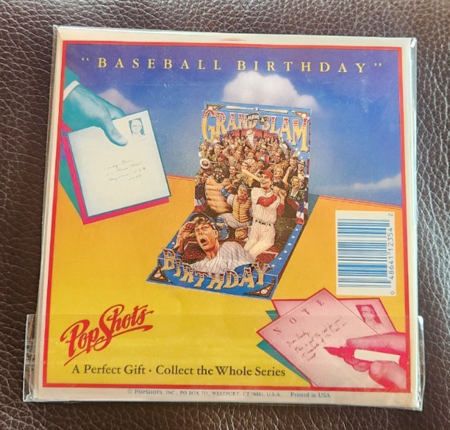 PopShots “Baseball Birthday” pop-up greeting card.