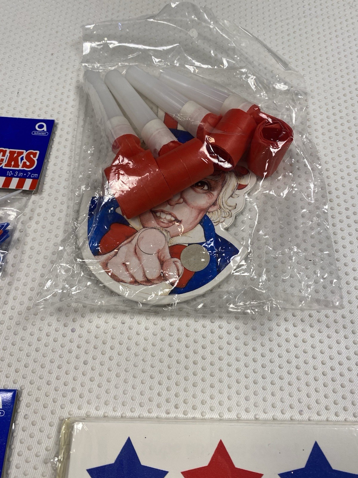 Lot Of Vintage 4th Of JULY USA America Invitations Party Favors Decorations