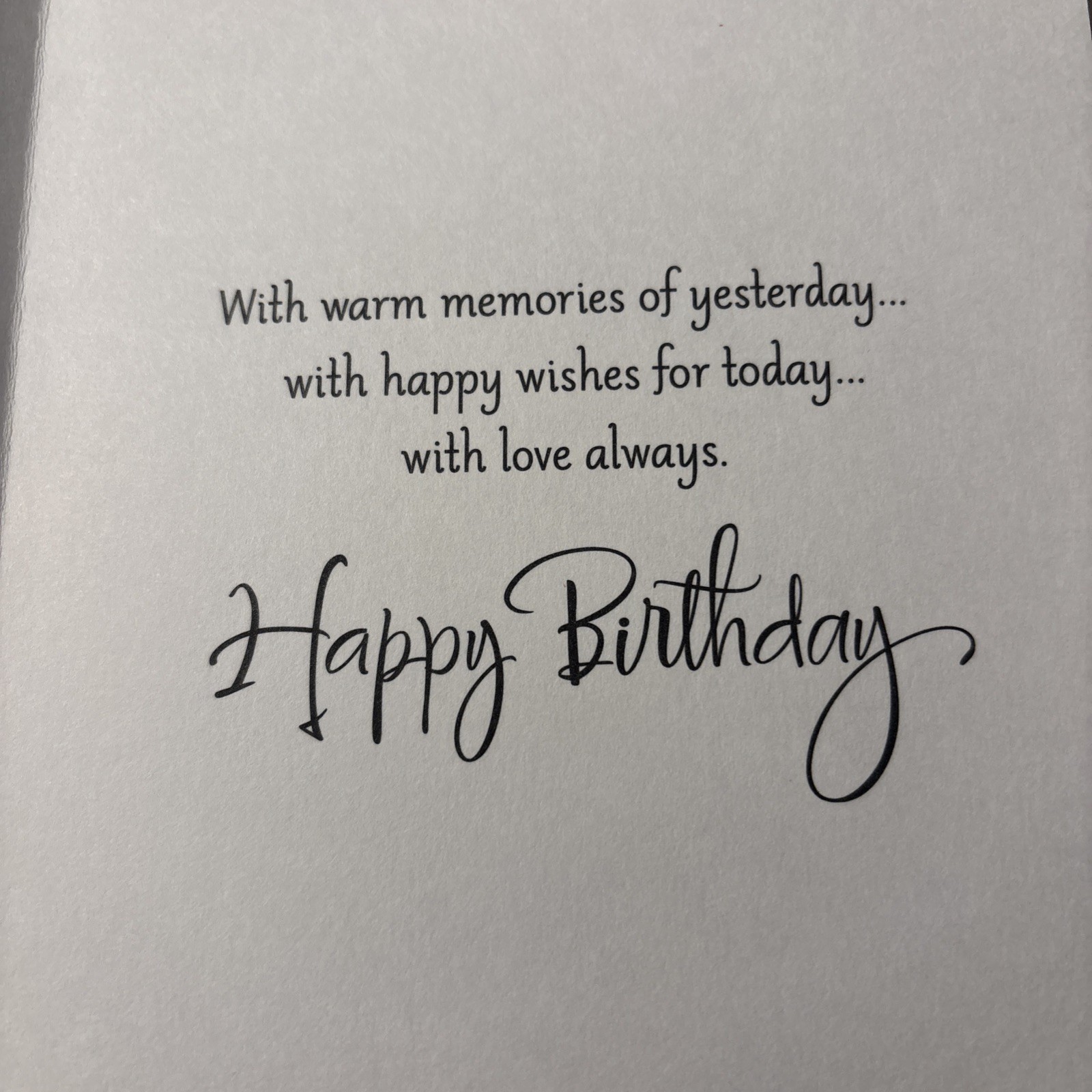 Happy Birthday SISTER With Love Always 5”x7” Hallmark Greeting Card