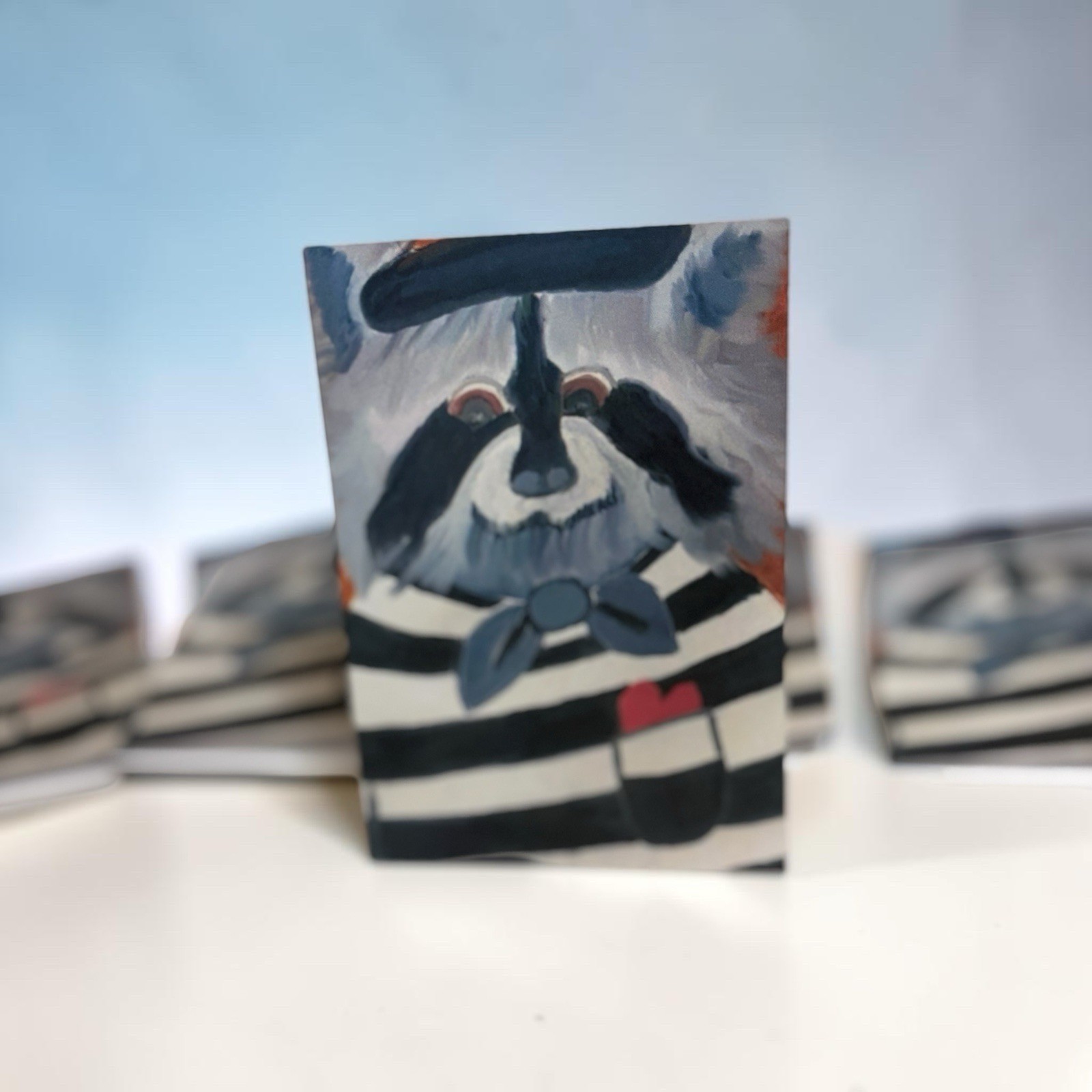 Pocket Full of Mischief Raccoon Greeting Cards Set of 5 | Briefcase Artist