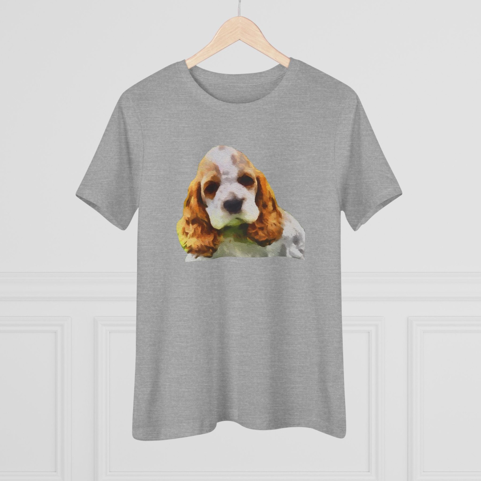 Cocker Spaniel ‘Hogan’ Women’s Relaxed Fit Cotton Tee
