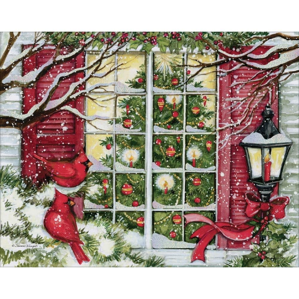 LANG Home For The Holidays Assorted Boxed Christmas Cards by Susan Winget, 18 Ca
