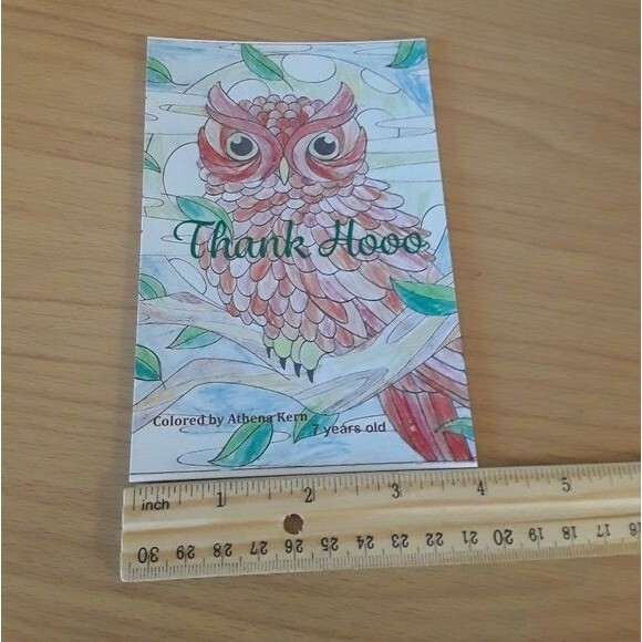 Unique Custom Printed Thank You Cards | Owl