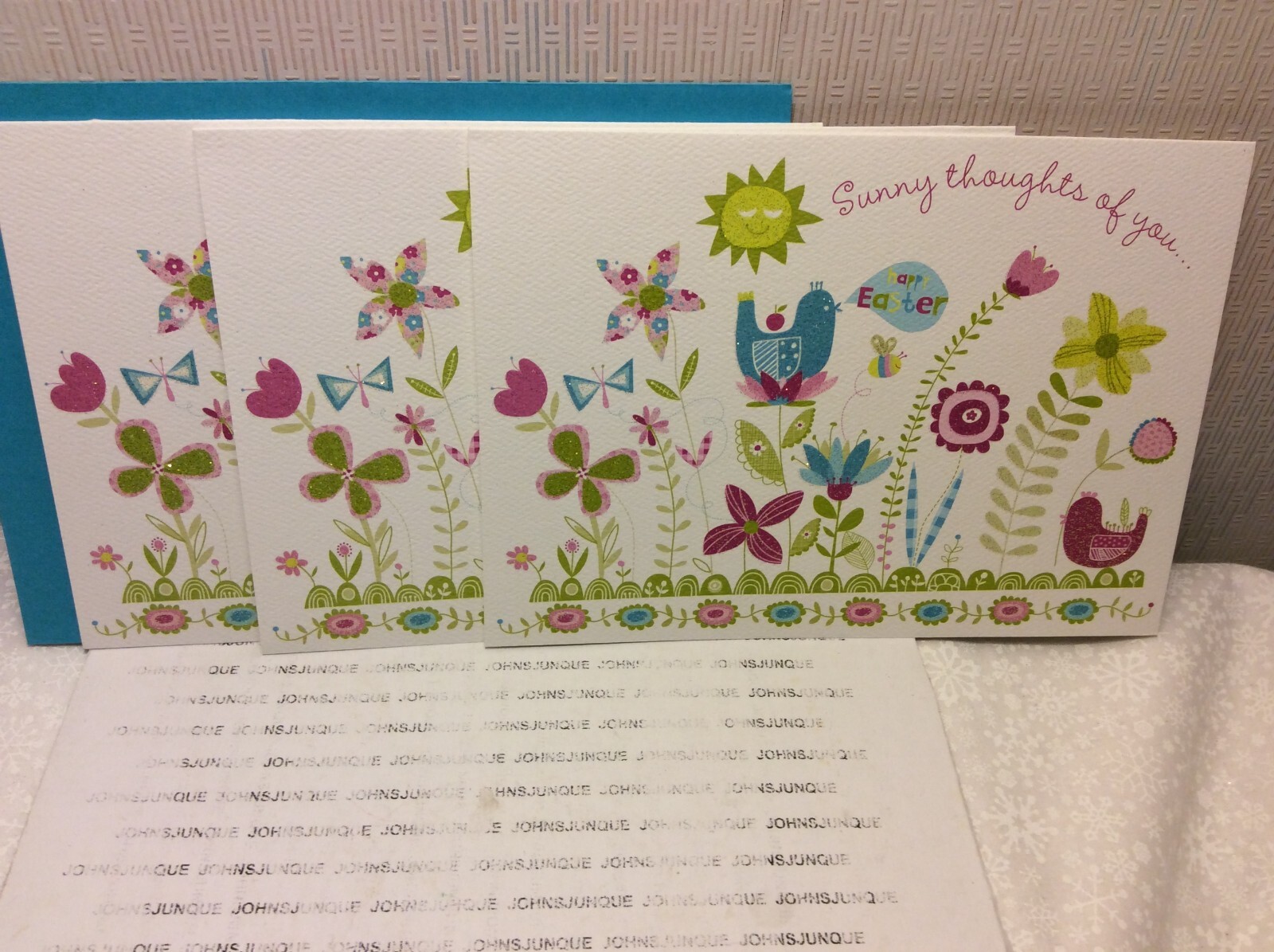 RSVP EASTER GREETING CARDS New w/envelopes LOT 3 “Sunny thoughts of you…..”