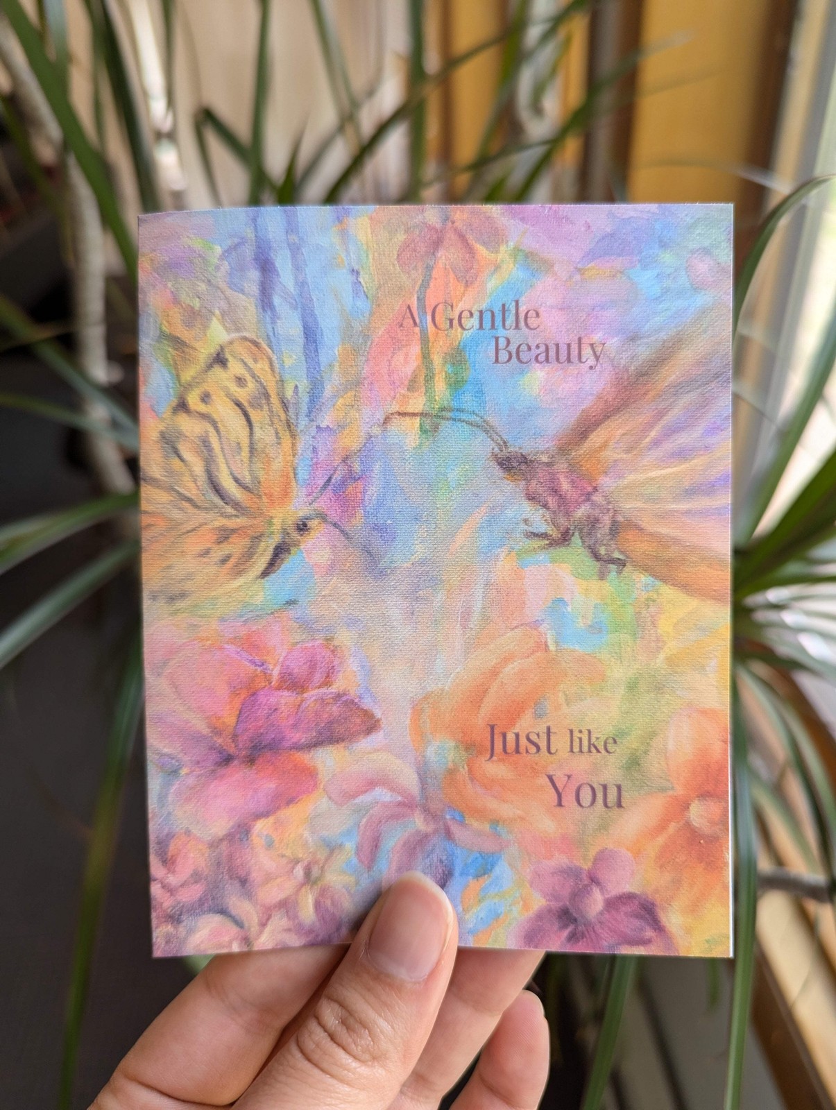 Mother’s Day Card – A Gentle Beauty, Just Like You | Floral Butterfly Christian