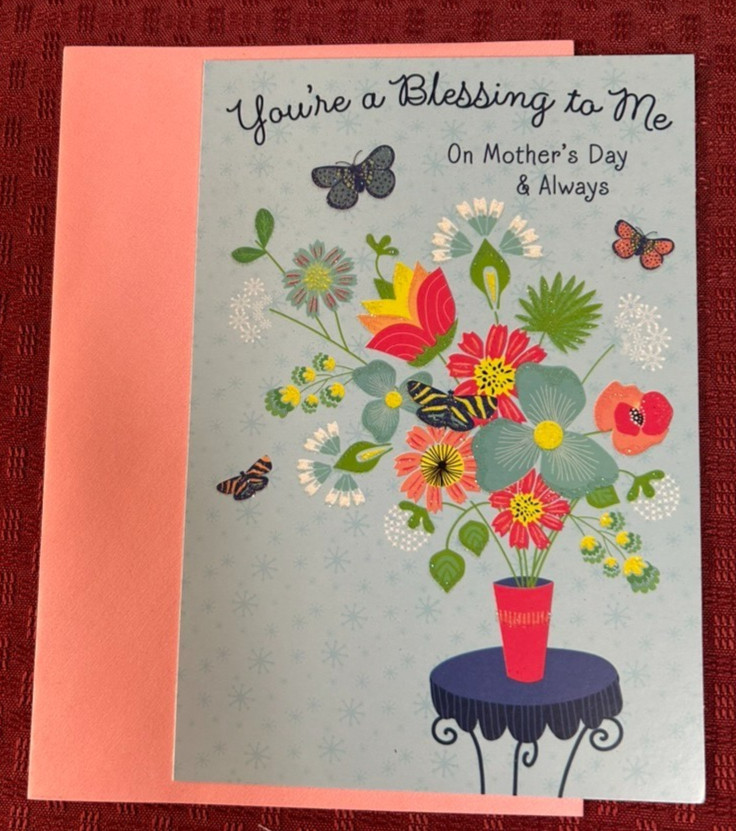 Happy Mother’s Day Greeting Card & Envelope ~ You’re a Blessing to Me~Religious