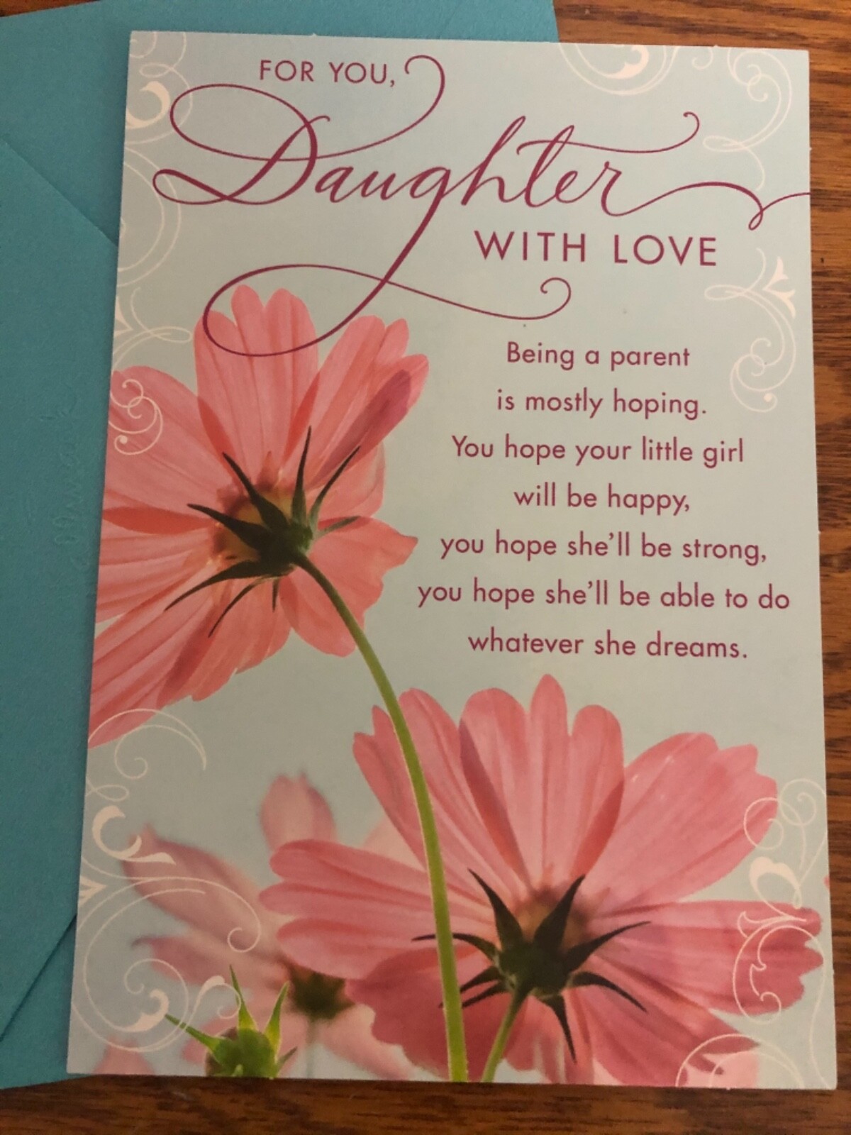 Birthday Daughter With TRACKING With Love 5”x7″ Hallmark Greeting Card