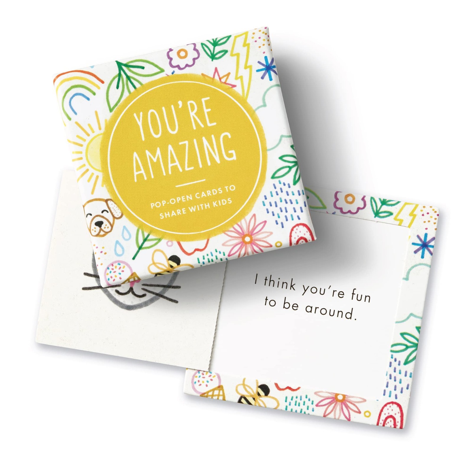 Positive Affirmation Cards for , 30 Uplifting Notes, Motivational Gift, Yellow