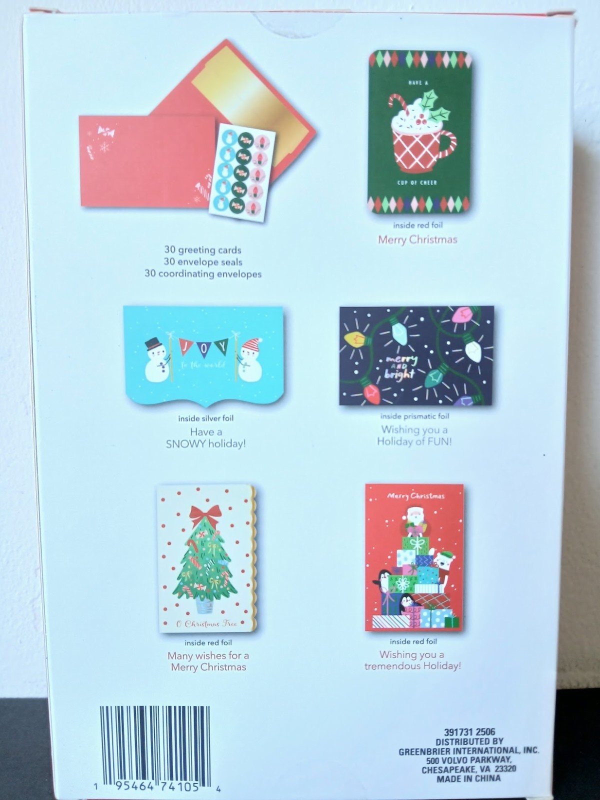Lot of 30 Christmas House Greeting Cards & 30 Envelopes – 2025 Brand New!