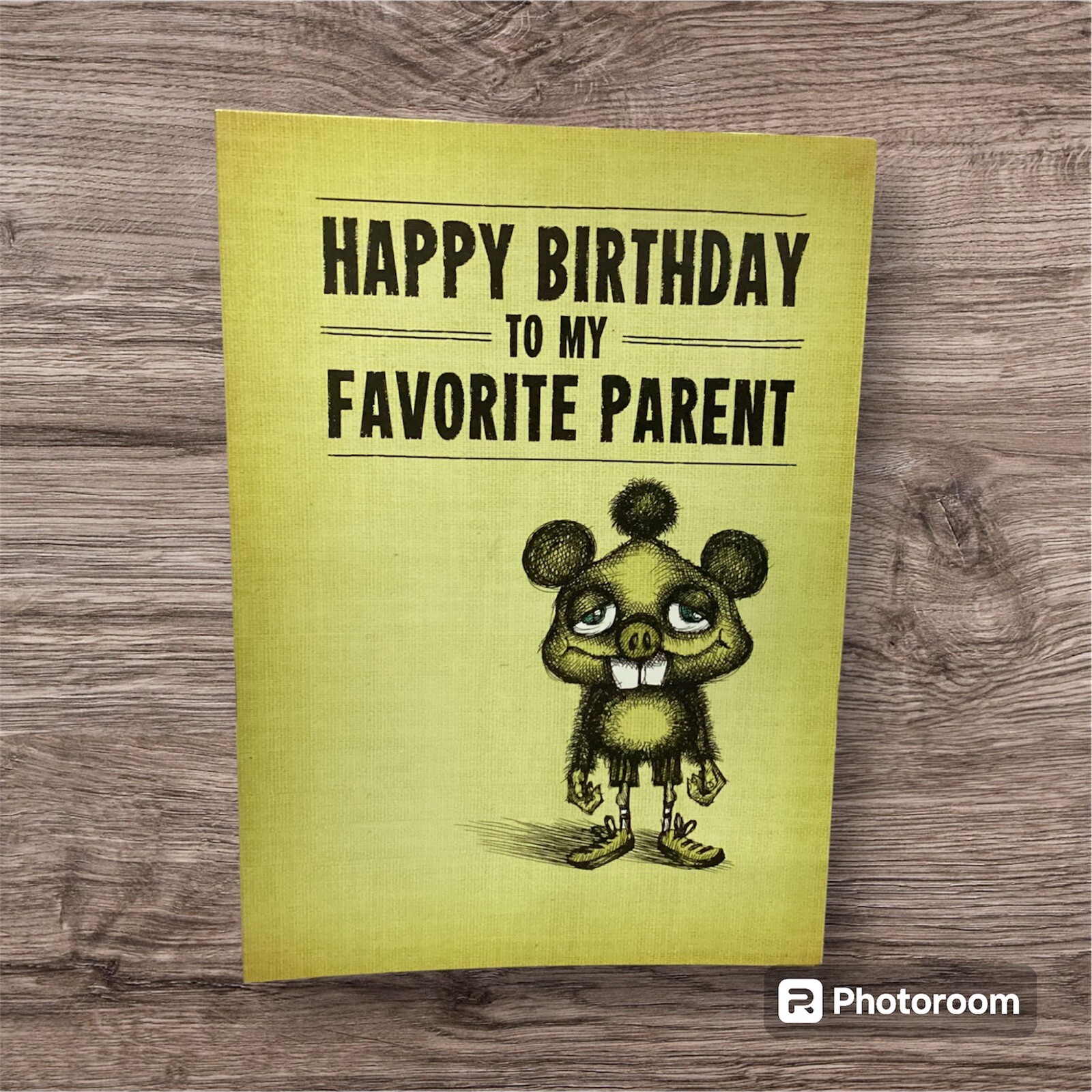 Happy Birthday To My Favorite Parent Funny Greeting Card Mom Dad