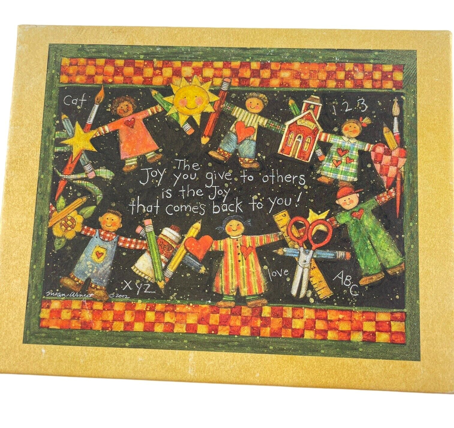 LANG Susan Winget Christmas Card The Joy You Give Country School Kids