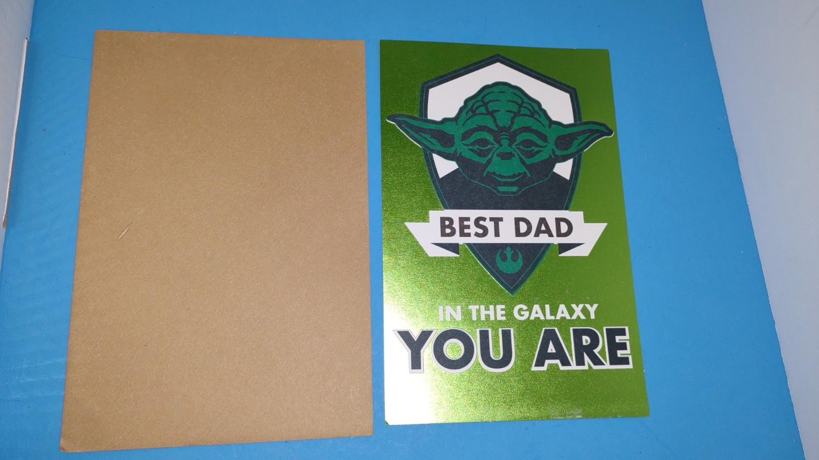 VINTAGE AMERICAN GREETINGS TODAY AND ALWAYS STAR WARS YODA GREETING CARD DAD