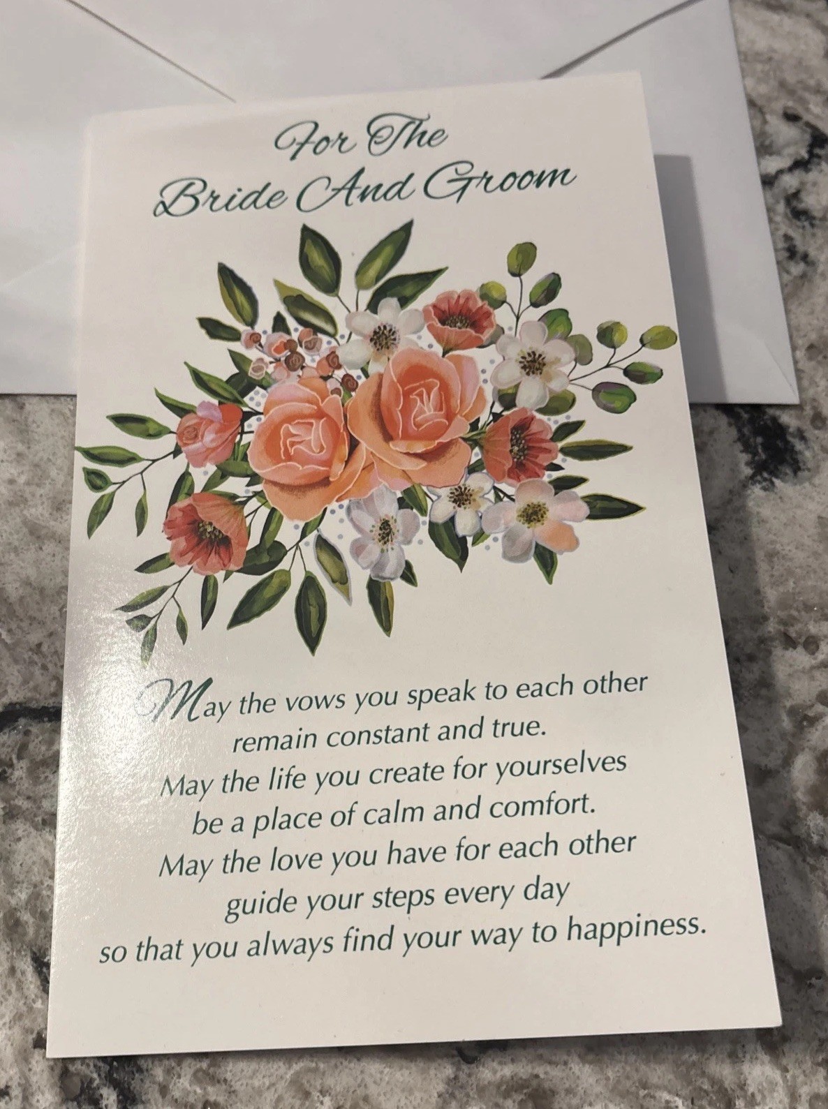 Wedding For The Bride And Groom All The Best 5”x7.75″ Stockwell Greeting Card