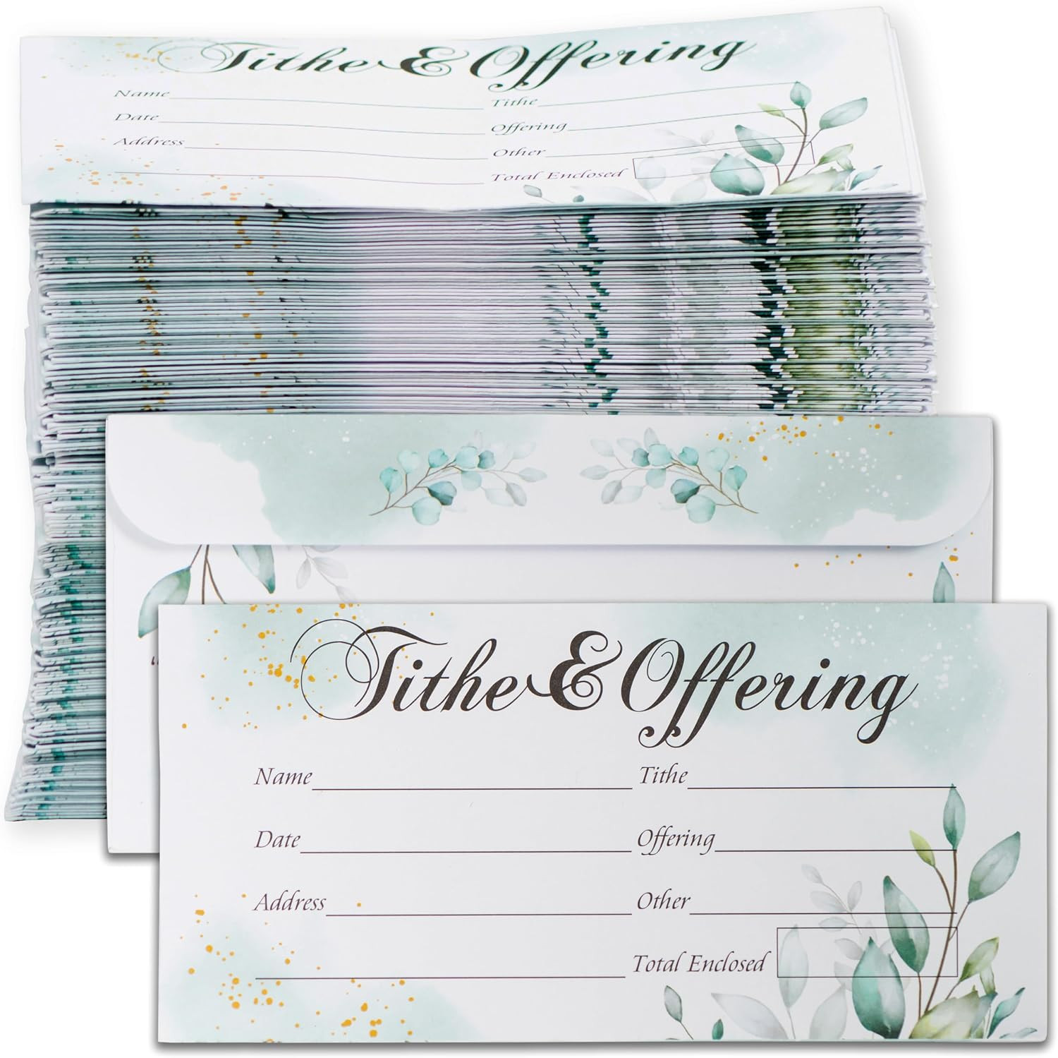 Church Offering Envelopes, 200 Count Cash and Tithing Envelopes Church for Donat