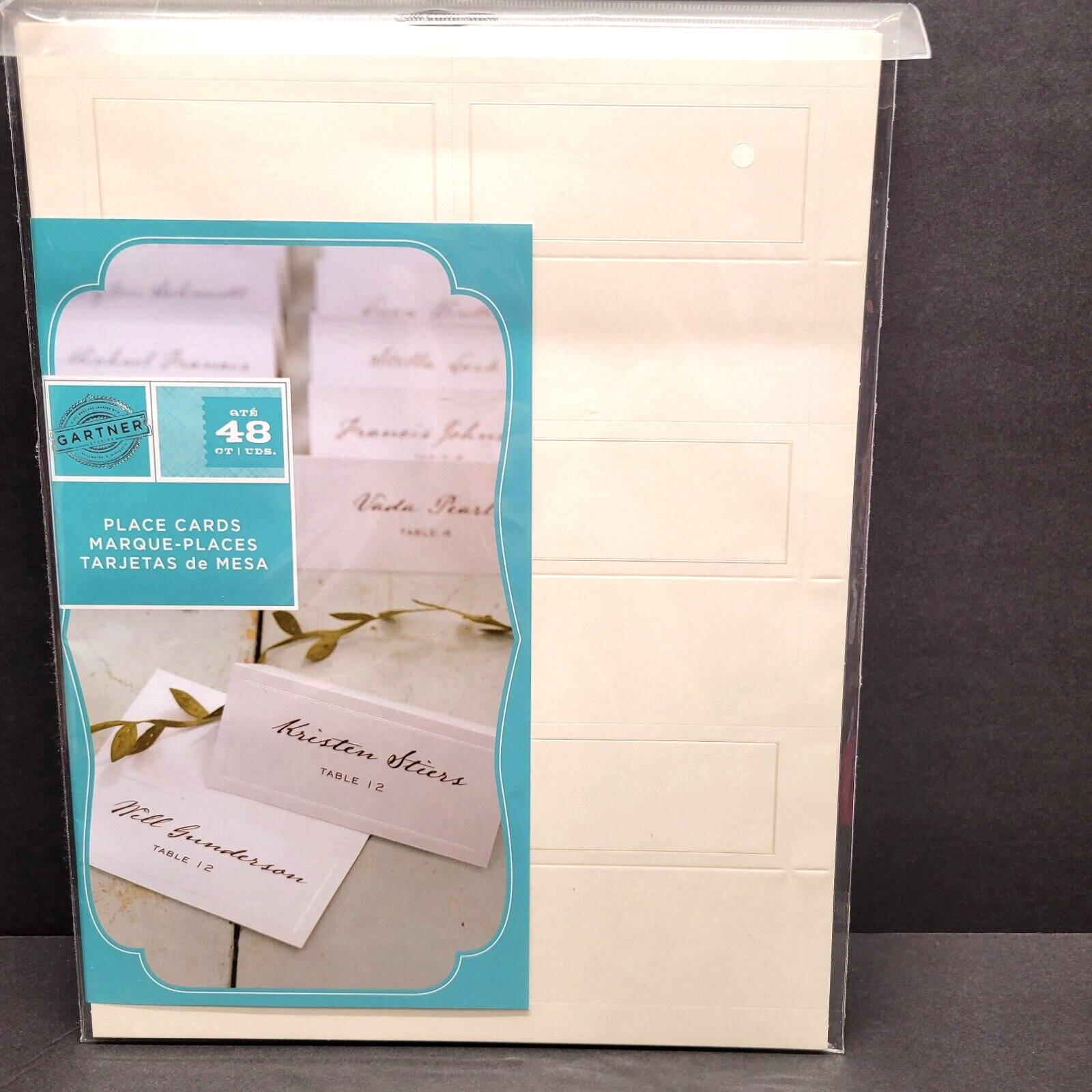 DIY 48 Place Cards Ivory and Pearl Gartner Studios Party Wedding Shower