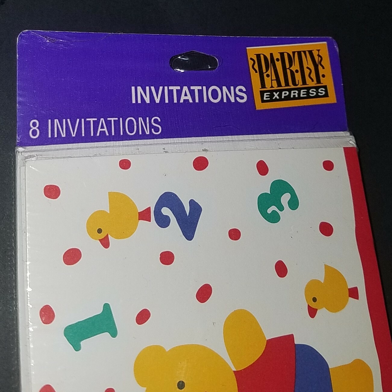 NEW Baby Shower Invitations (8 pack) Teddy Bear ABC 123 Party Express Unisex