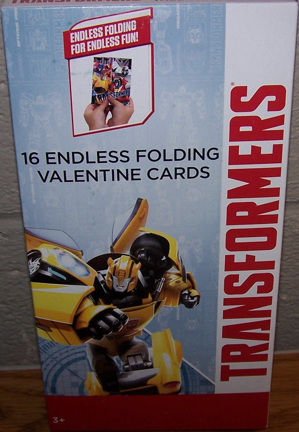 Valentines Day Exchange Cards Box of 16 Transformers Endless Folding Valentine