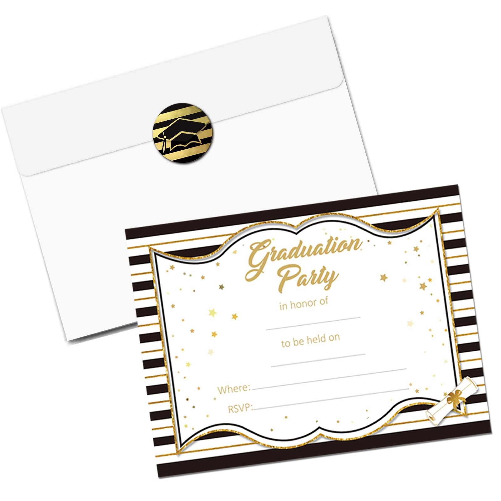 32 PCS Graduation Party Supply Invitation Envelope 2026 Grad Announcement