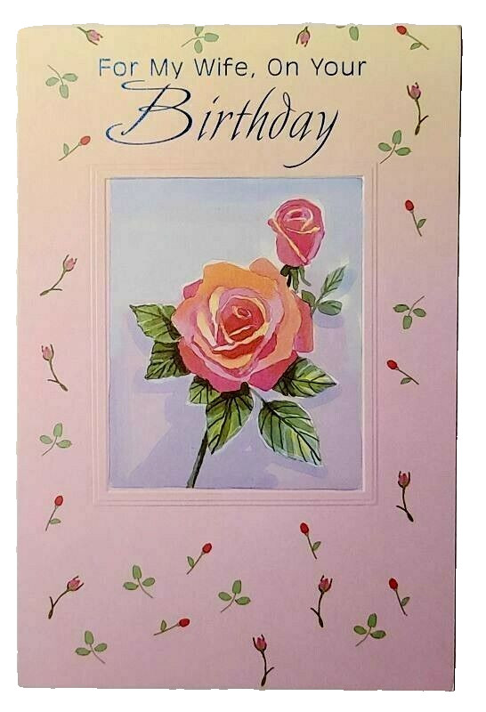 Hi-Lites by Majestic Greetings Birthday Wife Rose Love Flowers Thoughtful Kind