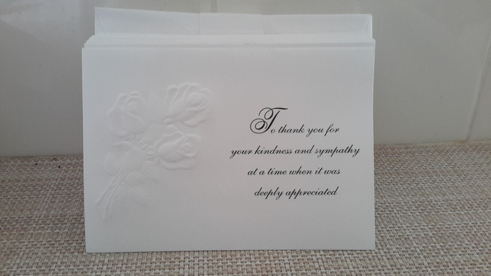 Unbranded Thank You 25 Cards/Envelops Set Unused Pre-owned