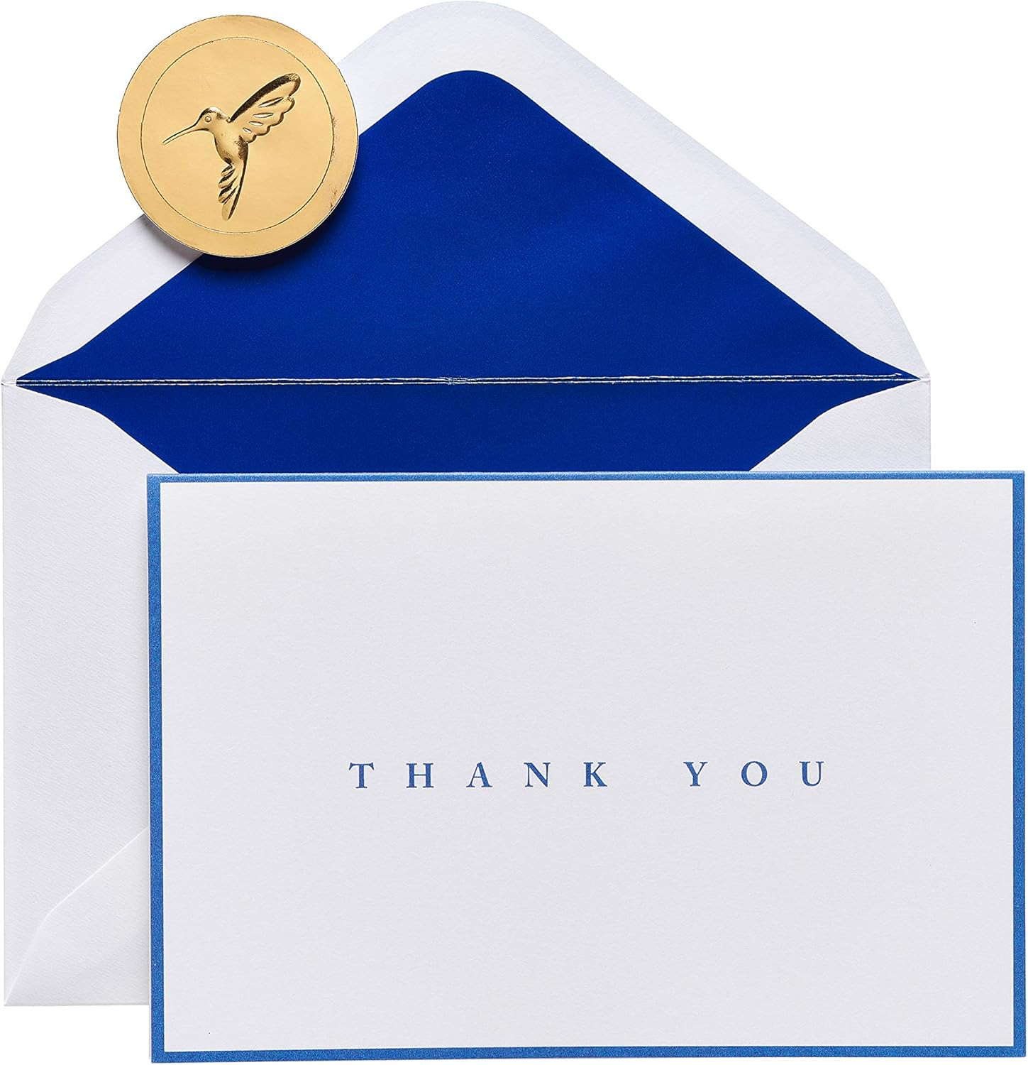 Papyrus Thank You Cards with Envelopes, Navy (16-Count)