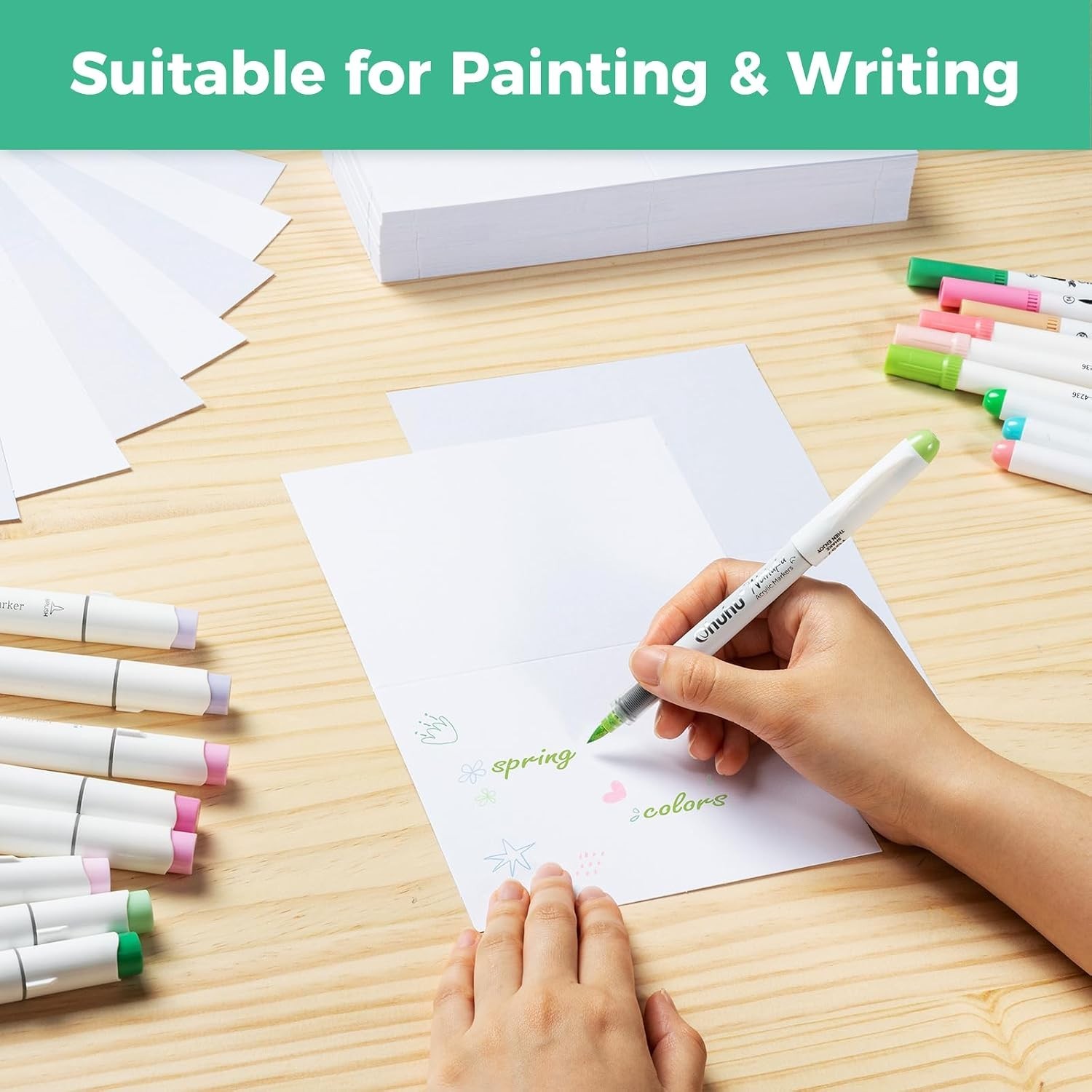 DIY Greeting Cards Kit – 200 Blank Cards with Envelopes