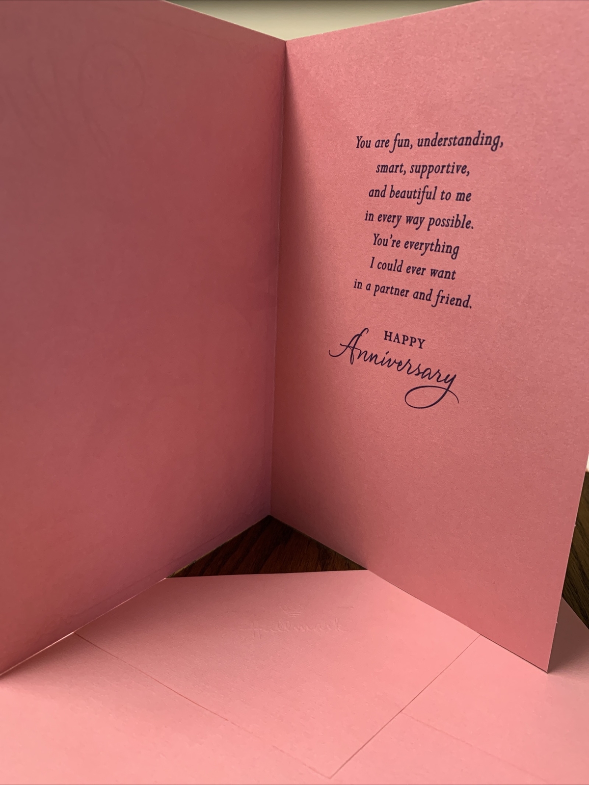 Happy Anniversary For My Wife Love 5.5”x8” Hallmark Expressions Greeting Card