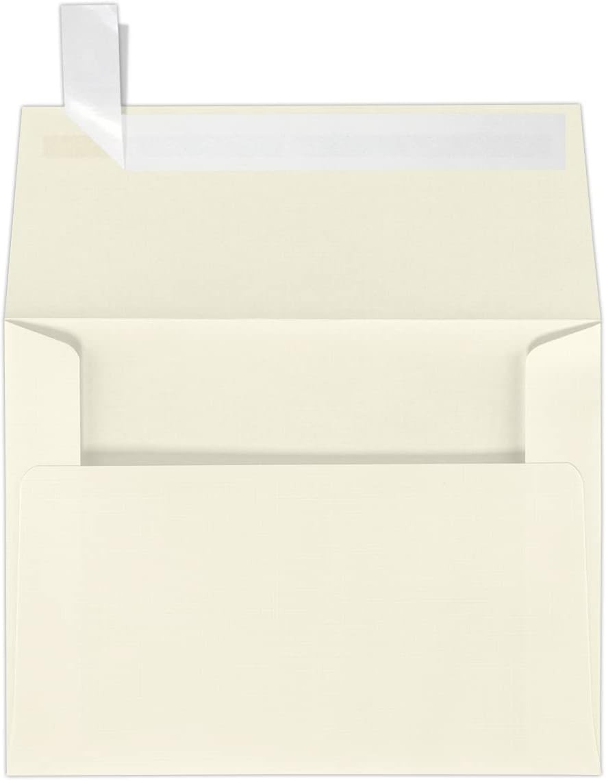 Luxpaper A2 Invitation Envelopes | Peel & Press | 4 3/8″ X 5 3/4″ | Natural Line