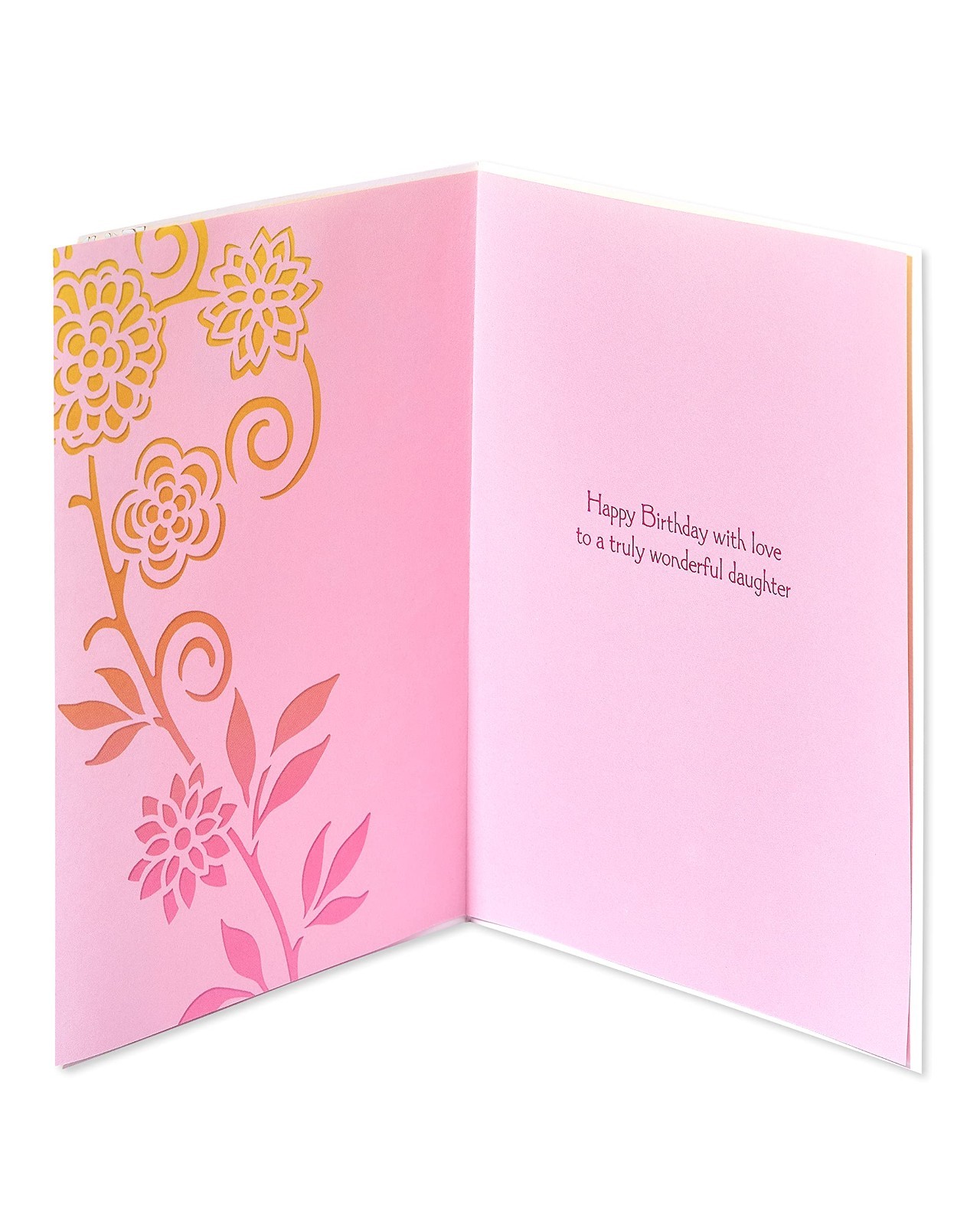 Daughter Birthday Card, Heartfelt Wishes, Multicolor Design