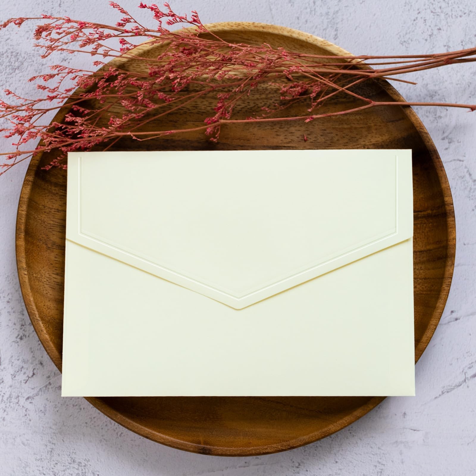 50 PCS Beige 4×6 Inch Envelopes Invitations Greeting Cards Blank Stock