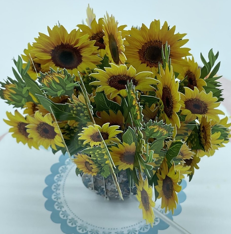 Sunflower 3D Pop Up Card Mother’s Day Flowers Spring Love Friendship Anniversary