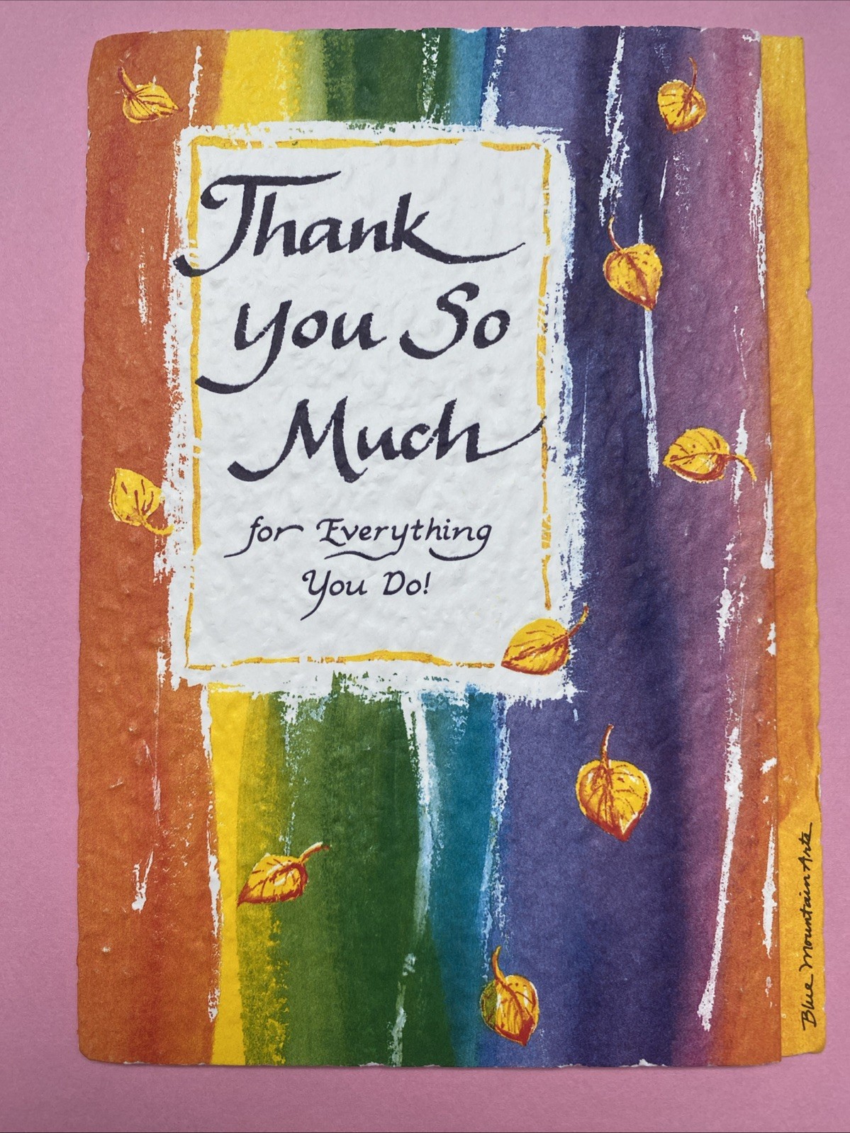 Thank you so much for everything you do blue mountain arts greeting card