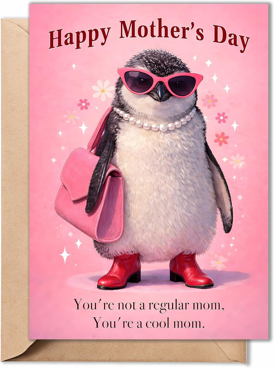 Humorous Mother’s Day Card for Mom, Wife, or Her – 5×7 Folded with Envelope