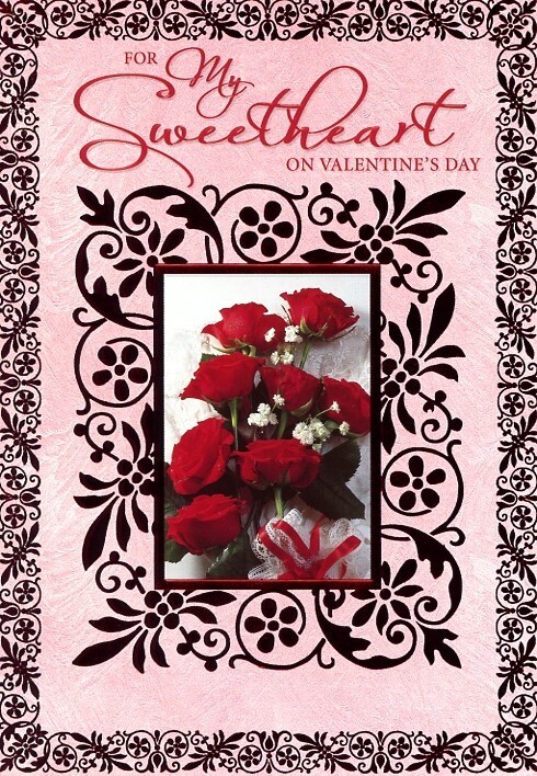 For My Sweetheart On Valentine’s Day – Valentine’s Greeting Card – 53203