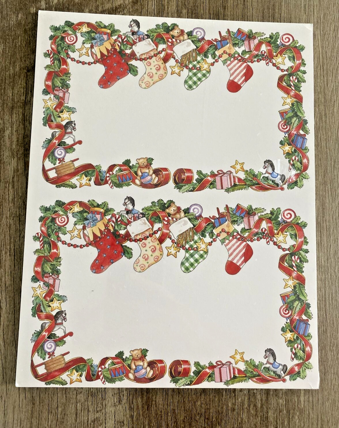 50 Finished Announcements Invitations Holiday Christmas Kinkos 1 pack of 50