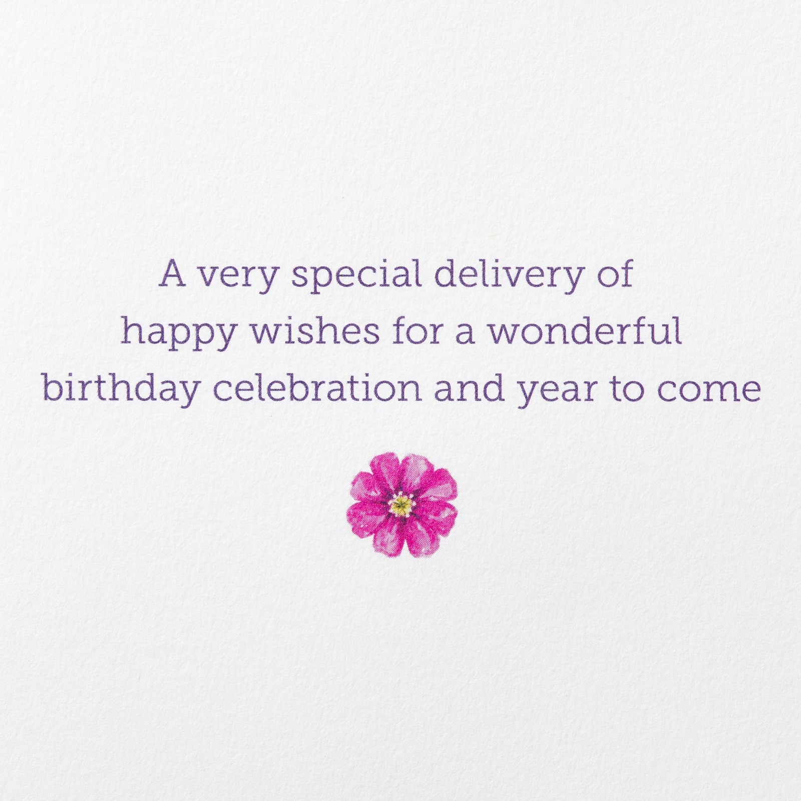 Birthday Card, Blank Inside, Floral Design, Multicolor