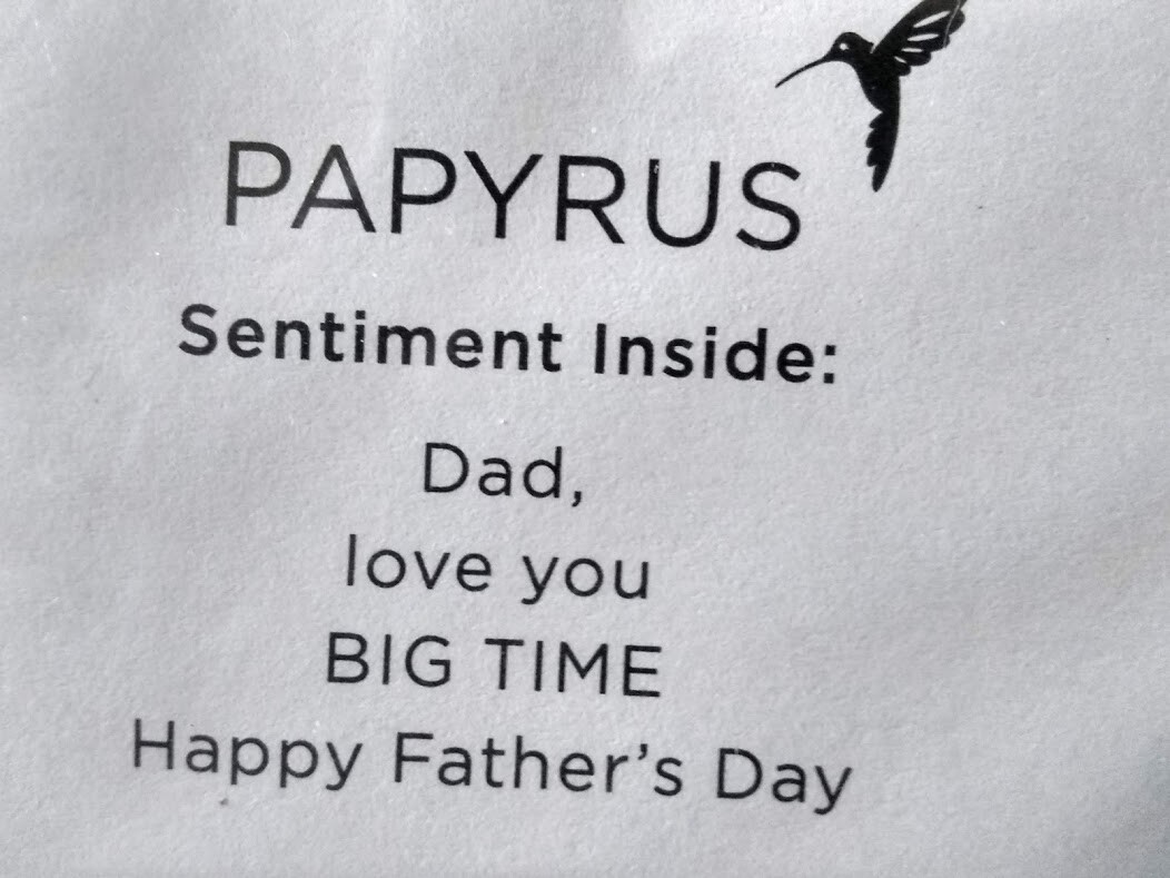 Papyrus Father’s Day Card Love You Big Time! Cute Bears RT$6.95