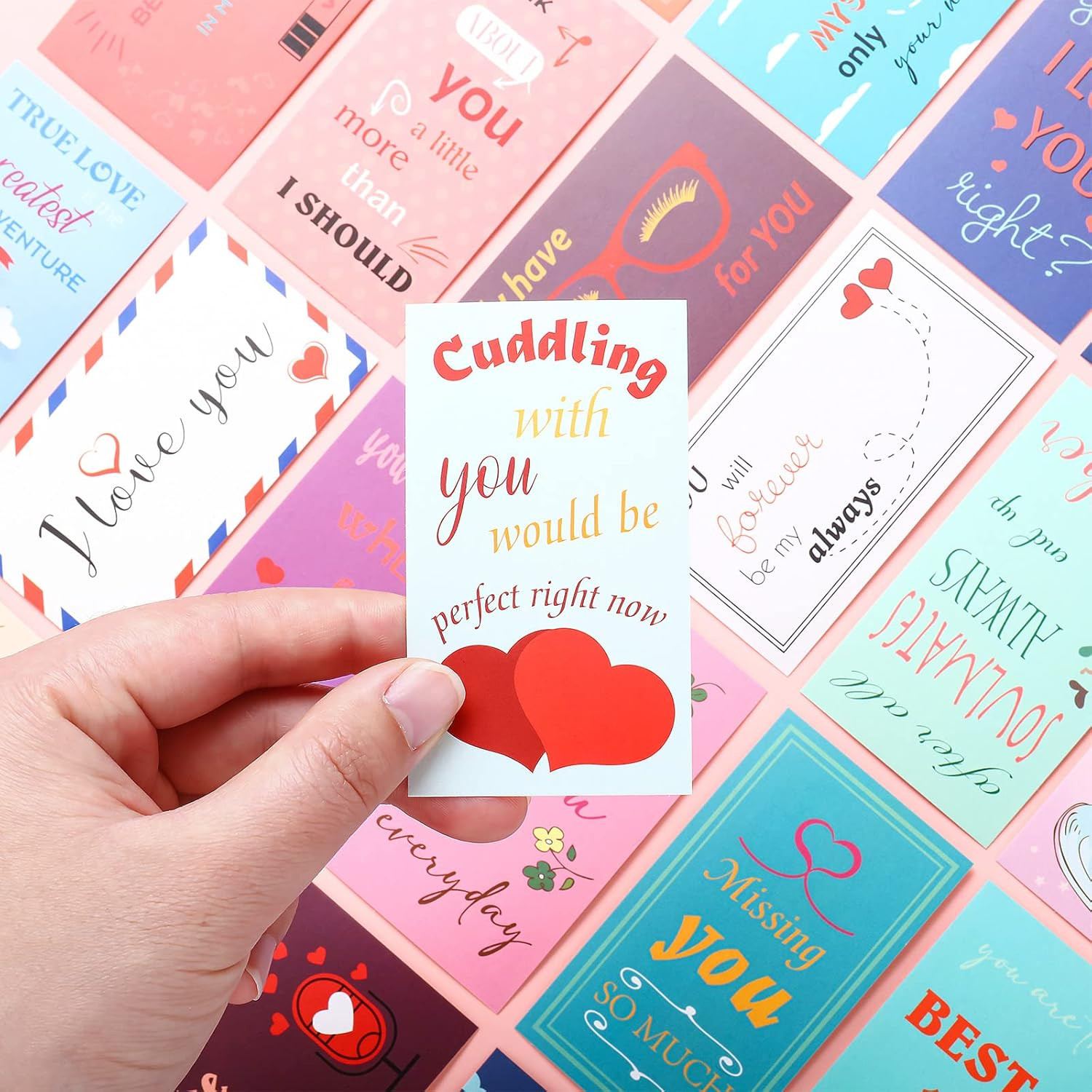 120 Pieces Love Notes for Him Her Romantic Lunch Box Notes Mini Valentine’S Day