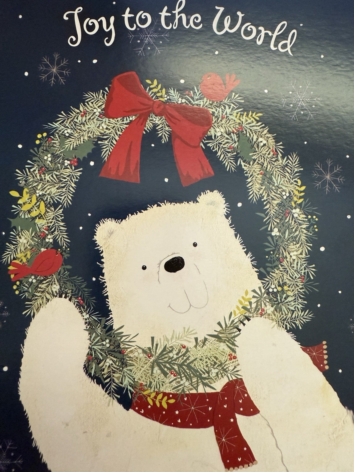Christmas Card – Set of Four (4) -Four different varieties – Approx 5.5″ X 7.5″