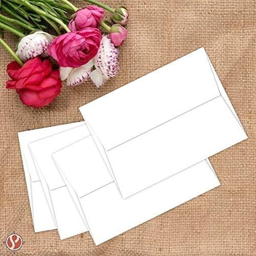 A2 White Invitation Envelopes 4 3/8″ x 5 3/4″ Fits 4.25 x 5.5 Inch Invitation…