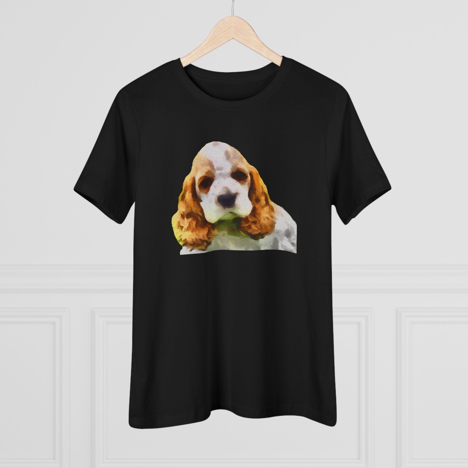 Cocker Spaniel ‘Hogan’ Women’s Relaxed Fit Cotton Tee