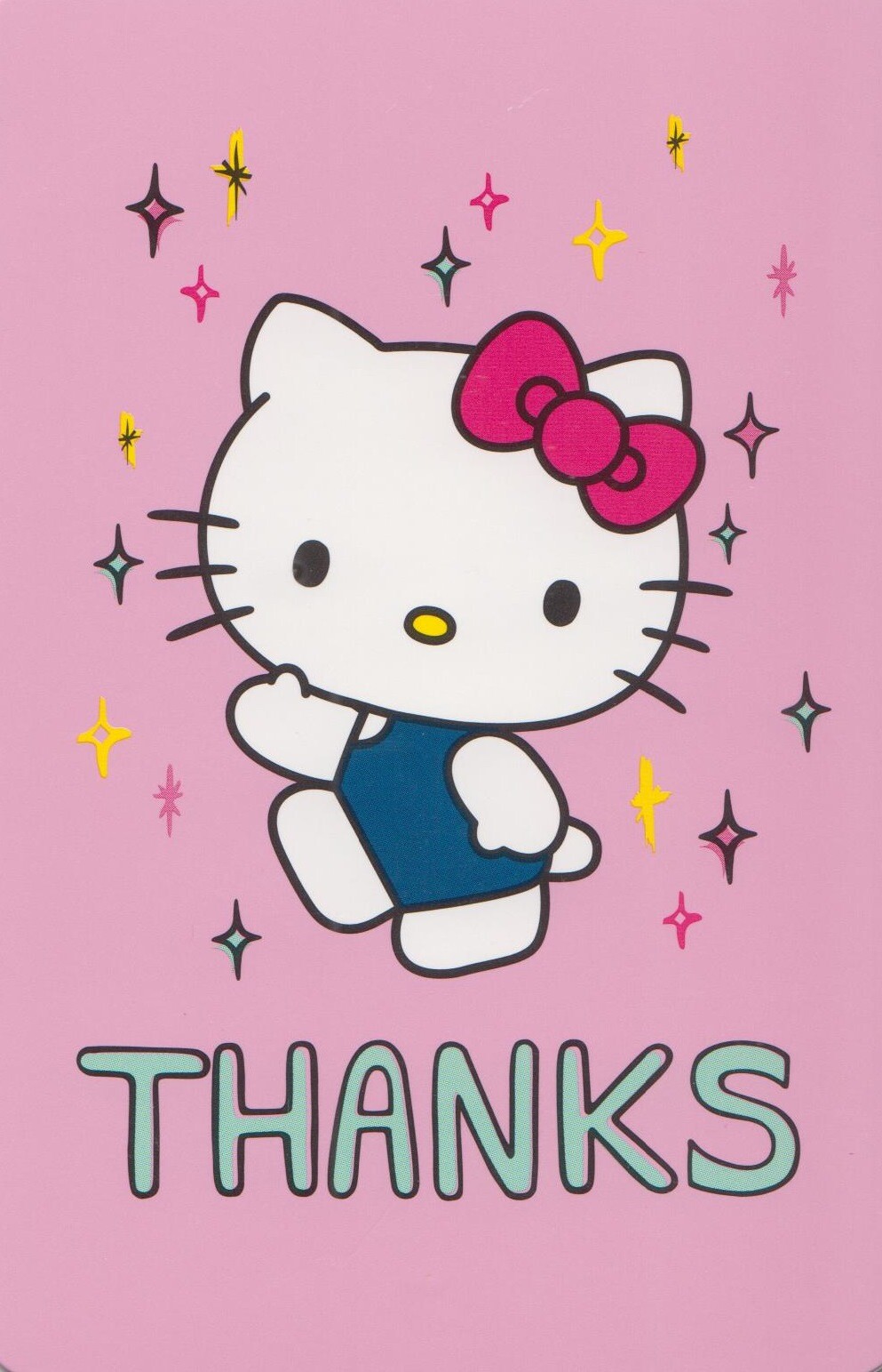 Hello Kitty Thank You Blank Greeting Card Ice Cream Hearts (Pick Your Card)