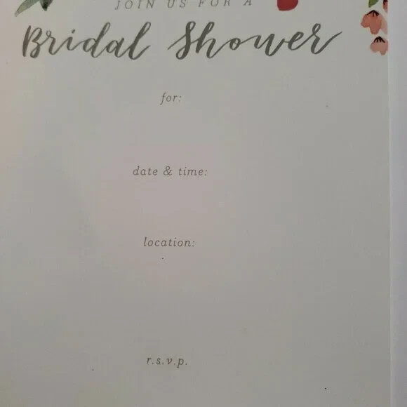 40 SPRITZ 𝅺 Bridal Shower Invitations NEW IN PACKAGE T50