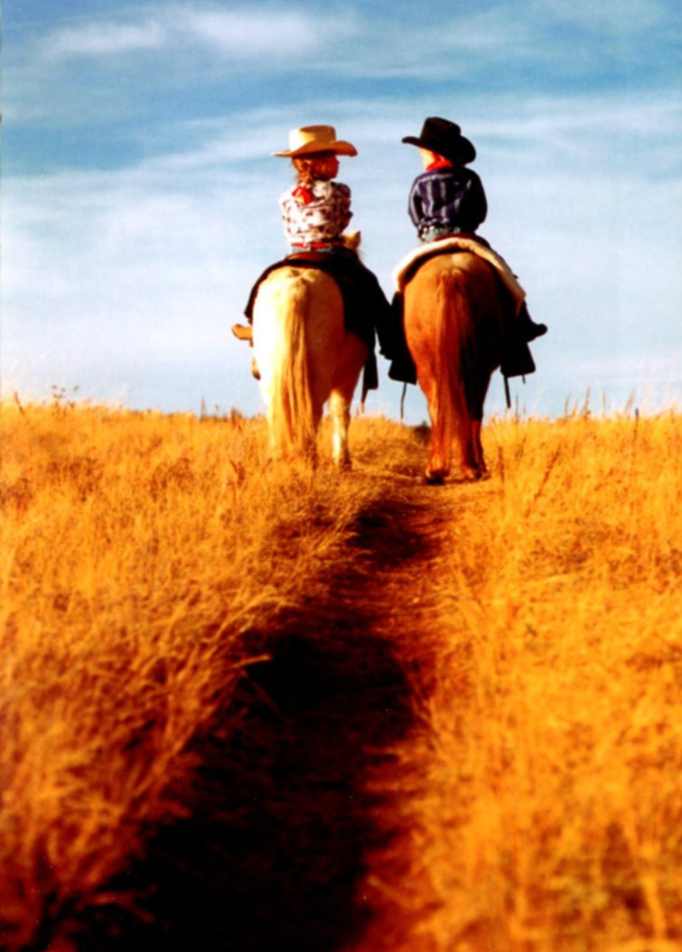 AVANTI COWBOY BOY & GIRL COUPLE GREETING CARD w/ Envelope CF9