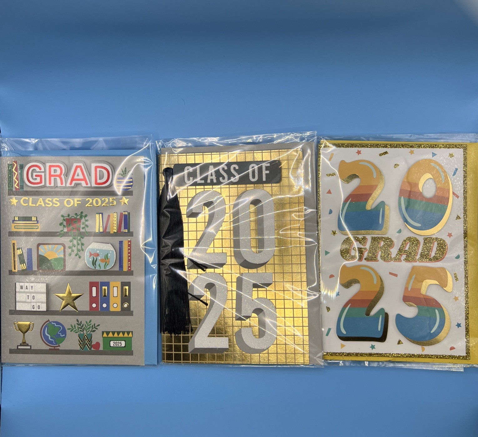 25 PK – GRAD Class of 2025 🎓 Cards w/ Envelopes & Stickers NEW