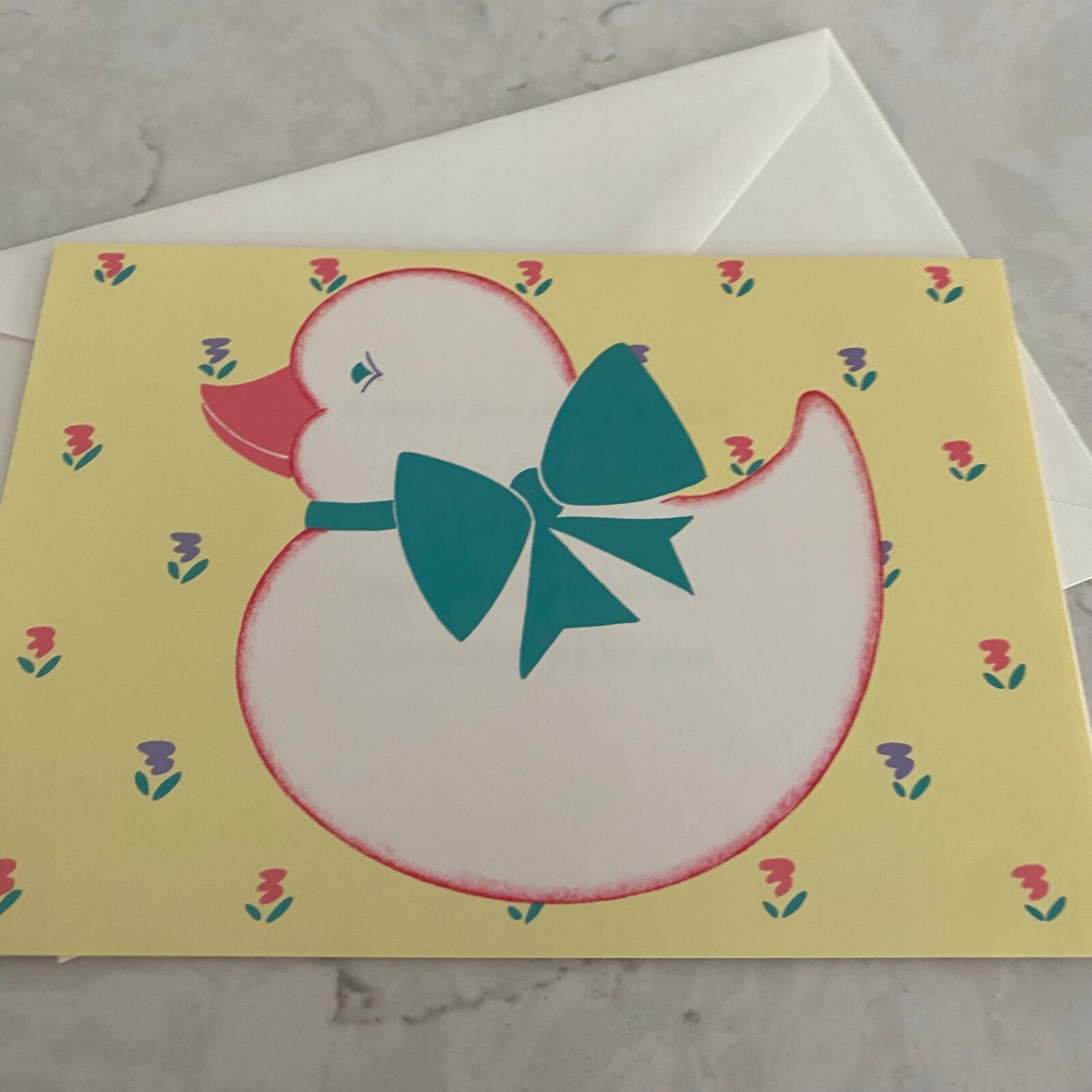 Olympicard Sweet and Precious Baby Duck Wishes Congratulation Card