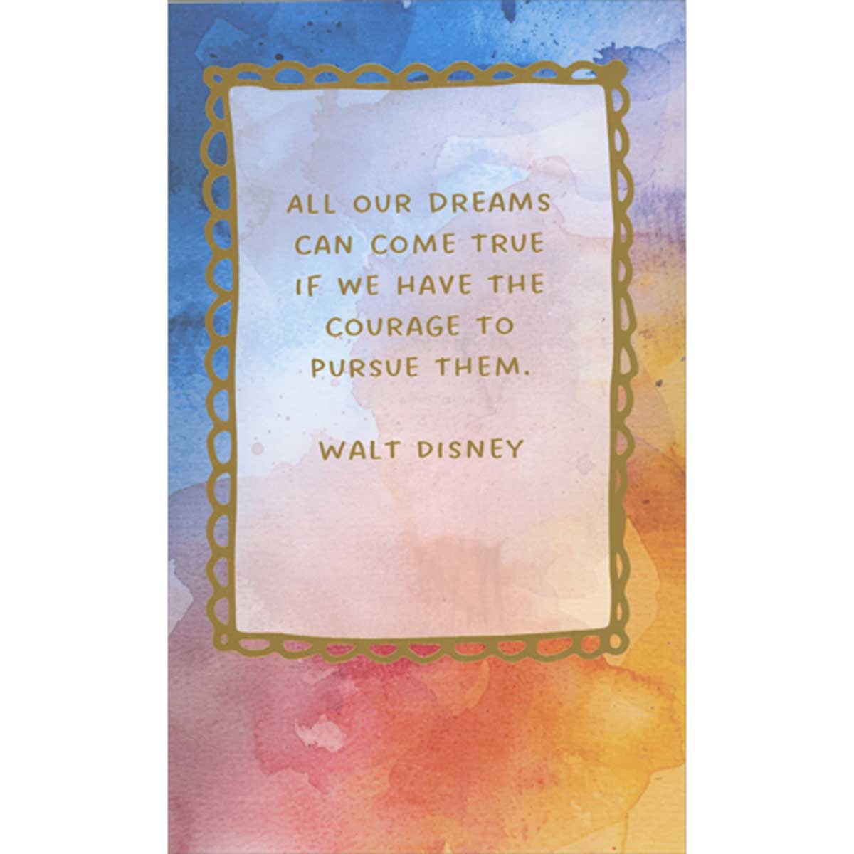All Our Dreams Come True Disney Quote Money / Gift Card Holder Graduation Card