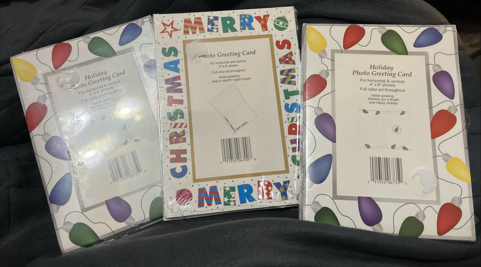 30 Christmas Cards NIP 4X6″ Photo Picture Frame Vertical Horizontal