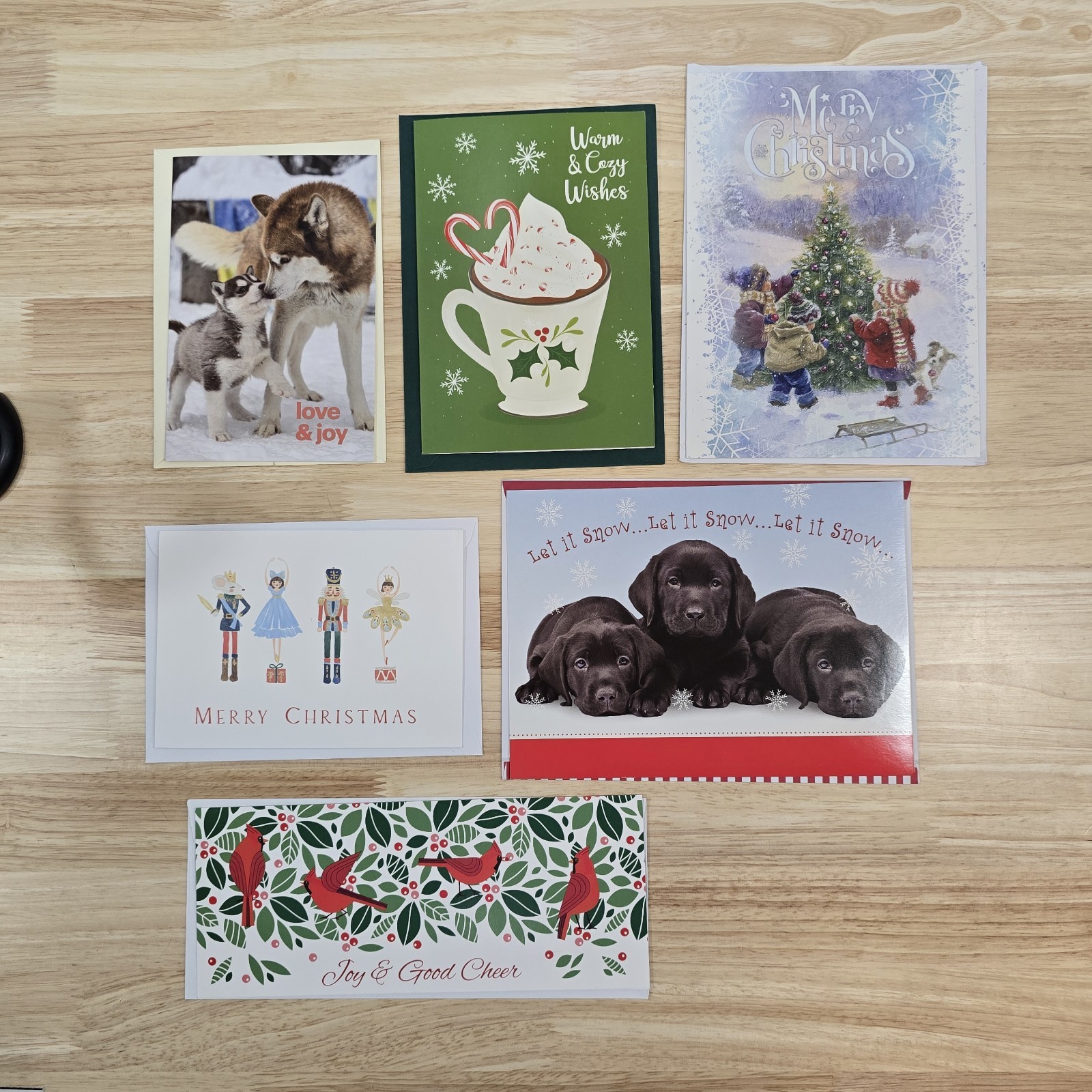 24 Assorted Unused Christmas Season Holiday Greeting Cards with Envelopes